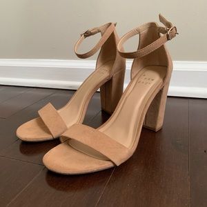 Nude Heeled Sandals (6.5)